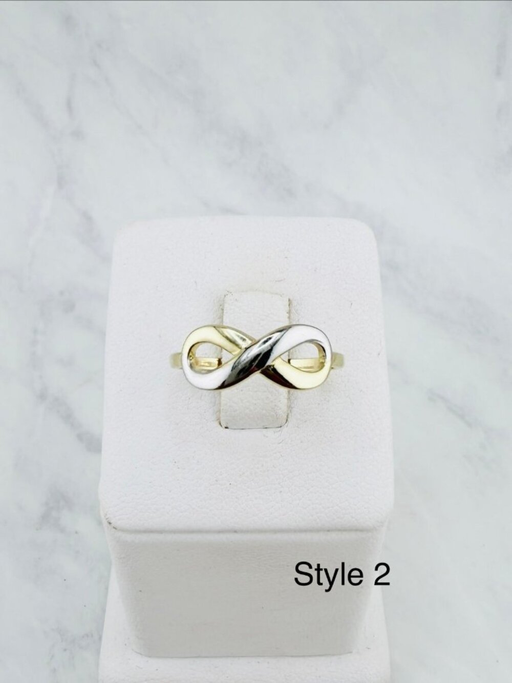 ❤️ 10k Solid Gold Women’s Infinity Ring Size 8